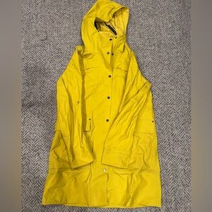 lululemon Yellow Hooded Rain Jacket